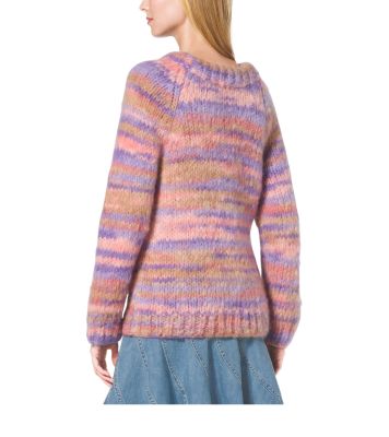 Space-Dyed Mohair Crewneck Sweater