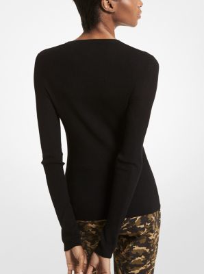 Michael kors featherweight hot sale cashmere sweater