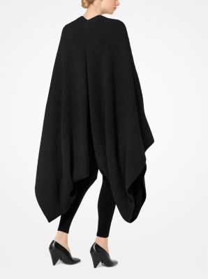 Cashmere Ribbed Cape