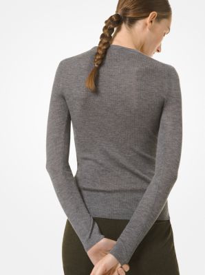 Featherweight Cashmere Sweater in GRIS MEDIO | Michael Kors