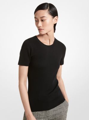 Cashmere Short-Sleeve Sweater | Michael Kors