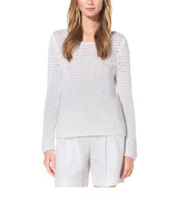 Hand-Crocheted Cotton Sweater