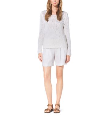 Hand-Crocheted Cotton Sweater