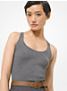 Ribbed Merino Wool and Silk Tank Top image number 0