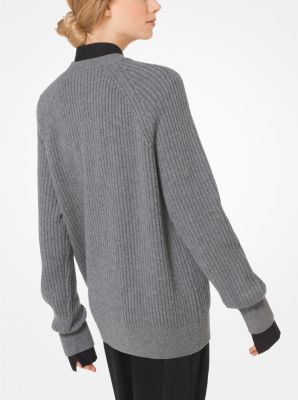 Pull c&ocirc;tel&eacute; en cachemire