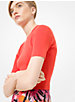 Ribbed Stretch-Viscose Cropped Sweater image number 0