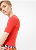 Ribbed Stretch-Viscose Cropped Sweater image number 1