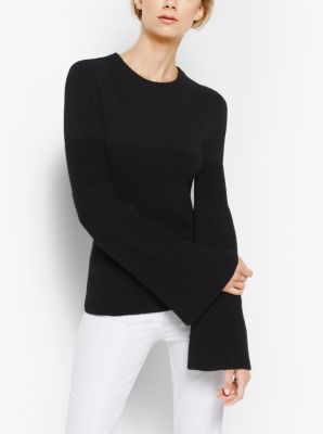 Bell sleeve turtleneck outlet sweater