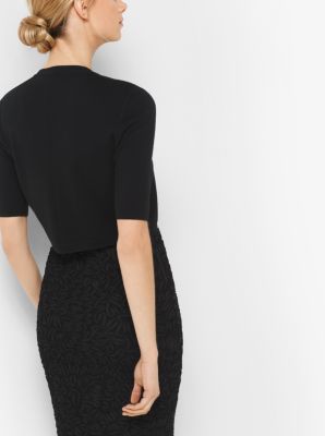 Merino Wool Shrug in BLACK | Michael Kors
