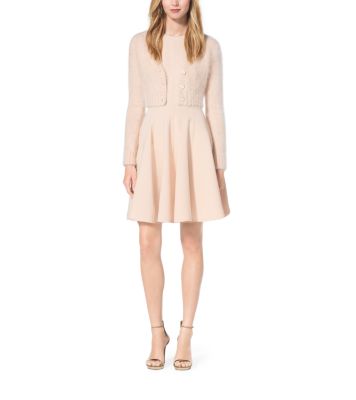 Cropped Angora Cardigan