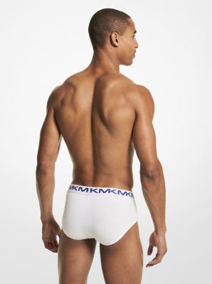 3-Pack Stretch Cotton Brief in WHITE | Michael Kors
