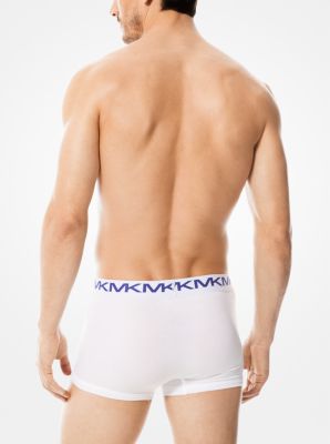 $57 Michael Kors Underwear Men Black MK Cotton Stretch Boxer Brief Trunk  Size XL