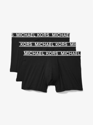 Michael Kors Performance Cotton Fashion Trunks, Pack Of 3 in Gray for Men