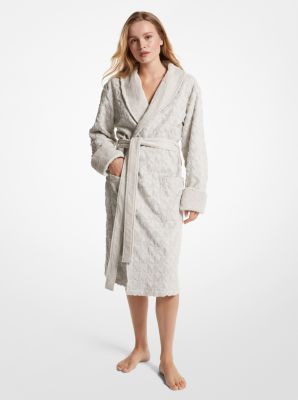 Logo Cotton Terry Robe | Michael Kors