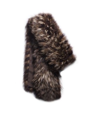 michael kors fur scarf