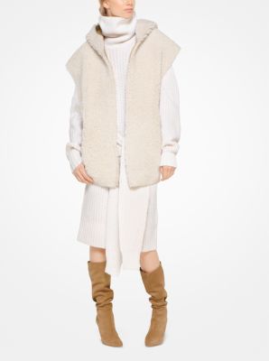 Reversible Shearling and Leather Vest