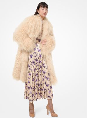 Michael kors mongolian fur shop coat