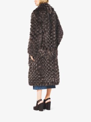 Michael kors clearance fox fur coat