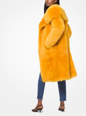 michael kors shearling coat