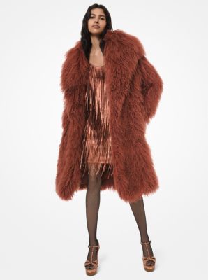 michael kors mongolian fur coat