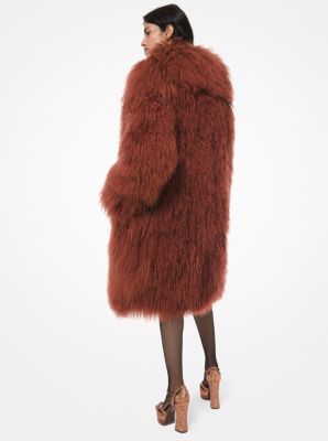 michael kors mongolian fur coat