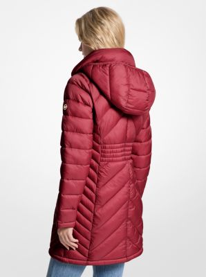 Packable Quilted Nylon Puffer Coat