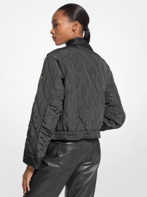 Veste bomber courte réversible en nylon