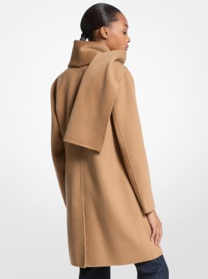 Wool Blend Scarf Coat image number 1