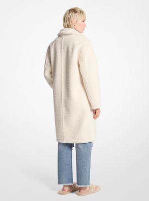 Michael kors shearling bomber jacket best sale