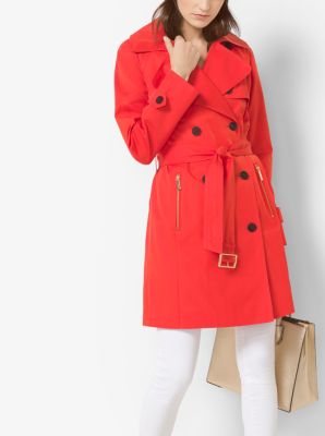 Weather-Resistant Techno Trench Coat