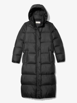 michael kors black padded coat