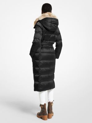 Michael kors long store padded coat