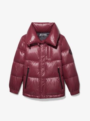 michael kors red leather jacket