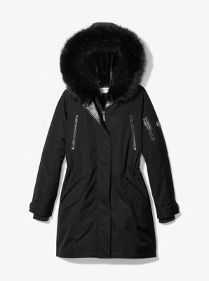 michael kors white parka