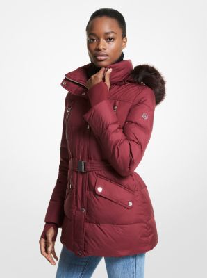 michael michael kors nylon oversized puffer jacket