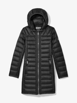 Quilted nylon puffer discount jacket michael kors