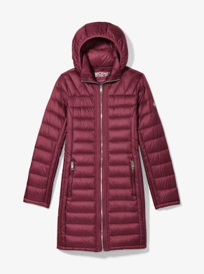 michael kors quilted coat with hood