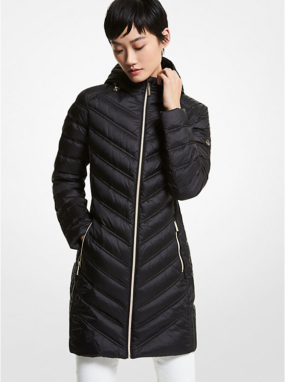 Quilted Nylon Packable Puffer Coat image number 0