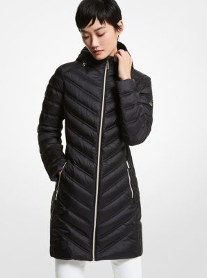 michael michael kors quilted nylon packable hooded puffer jacket