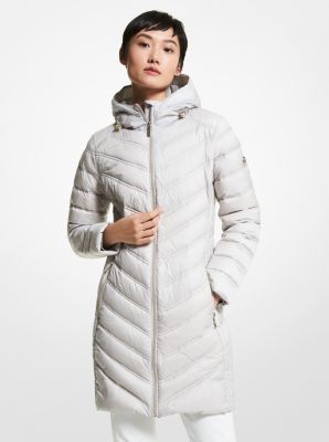 Michael kors quilted nylon packable puffer coat hot sale