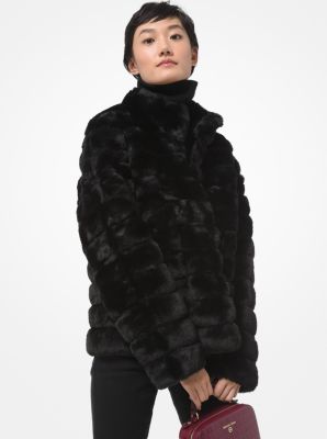 michael kors real fur coat