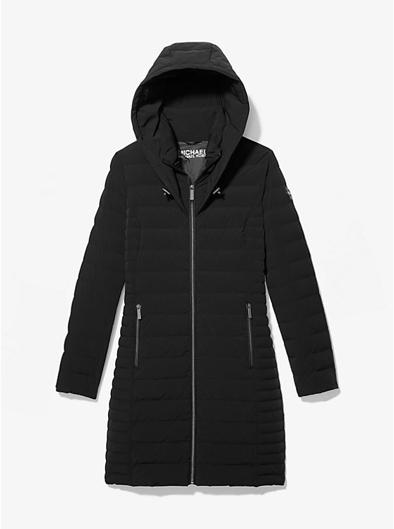 Quilted Stretch Nylon Puffer Coat image number 0