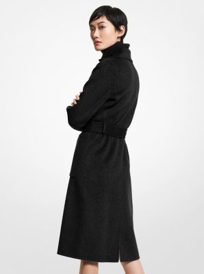 Michael kors wool store wrap coat