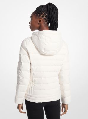 Hooded Puffer Jacket in BONE | Michael Kors