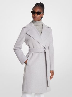 Manteau portefeuille en mélange de laine