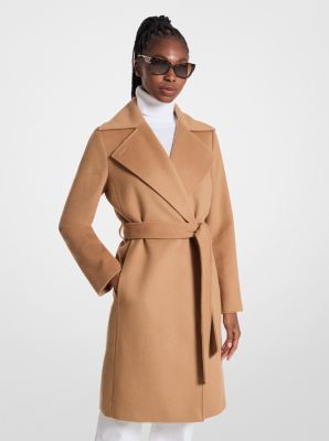 Manteau portefeuille en mélange de laine