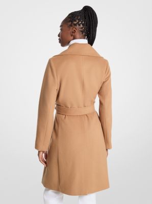 Wool Blend Wrap Coat Michael Kors Canada