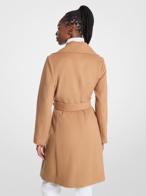 Manteau portefeuille en mélange de laine