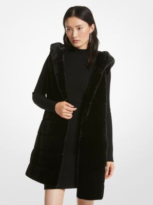 Fur vest michael kors on sale