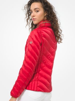 michael michael kors quilted nylon packable down jacket